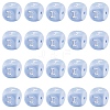 20Pcs Blue Cube Letter Silicone Beads 12x12x12mm Square Dice Alphabet Beads with 2mm Hole Spacer Loose Letter Beads for Bracelet Necklace Jewelry Making JX434I-1