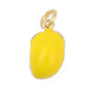 Brass with Enamel Charms LS-KK-Q096-16A-G-1