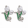 Alloy Rhinestone Pendants PALLOY-N153-07-RS-1