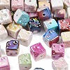 UV Plating Opaque Acrylic Beads MACR-C036-14-1