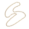 4MM 304 Stainless Steel Cable Chain Necklaces for Women NJEW-JN05598-4