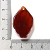 Dyed Natural Agate Carved Pendants G-A098-01D-3