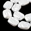 Electroplate Opaque Glass Imitation Pearl Beads Strands EGLA-H113-01B-3