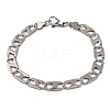 Tarnish Resistant 304 Stainless Steel Mariner Link Chain Bracelets BJEW-B078-55P-1