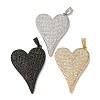 Brass Micro Pave Cubic Zirconia Pendants KK-U076-17MC-1