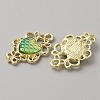 Alloy Pendant Rhinestone Settings PALLOY-WH0105-08E-2