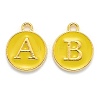 Initial Letter A~Z Alphabet Enamel Charms ENAM-Q437-09-2