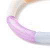 Acrylic Tube Beaded Stretch Bracelets BJEW-JB07765-4