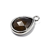 Natural Tiger Eye Faceted Pendants G-U019-05P-11-2