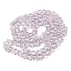 Baking Paint Transparent Glass Beads Strands X1-DGLA-A07-T8mm-KD03-2