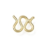 Brass M-Hook Clasps KK-CBA0DF0-14F-G-1