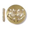 Brass Incense Press Mold AJEW-WH0258-405B-1