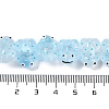 Transparent Glass Enamel Beads Strands GLAA-B021-05G-4