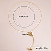 Elegant Hollow Flower Y-Shaped Chain Pendant Lariat Necklaces for Autumn/Winter RX2303-3-2