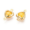 Brass Connector Charms KK-N286-03A-G-2