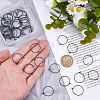 50Pcs 304 Stainless Steel Hoop Earrings EJEW-HS0001-12A-3