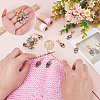 12Pcs 6 Style Alloy Enamel Pendant Locking Stitch Markers HJEW-ME00006-3