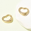 Brass Micro Pave Clear Cubic Zirconia Spring Gate Rings ZIRC-F146-01A-3