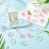 30Pcs Transparent Acrylic and Glitter Powder Pendants TACR-TA0001-91-8