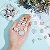 64Pcs 8 Styles 304 Stainless Steel Cabochon Connector Settings STAS-HY0001-86P-3