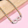 304 Stainless Steel Infinity Link Bracelets BJEW-F534-01GP-01-3