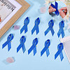Awareness Ribbon Nylon Brooch JEWB-WH0056-008B-5