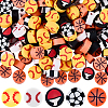 300Pcs 5 Styles Handmade Polymer Clay Beads CLAY-PA0001-30-1