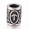 304 Stainless Steel European Beads X-OPDL-G010-07AS-06B-1