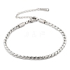 304 Stainless Steel Rope Chain Bracelets for Women LS-BJEW-Q051-04P-2