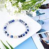 Olycraft Natural Sodalite Round Bead Strands G-OC0001-48-7