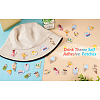 22Pcs 11 Style Summer Theme Food Computerized Embroidery Cloth Self Adhesive Patches DIY-BT0001-56-20