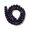 Dyed & Heated Natural Banded Agate Beads Strands G-P539-F01-01-3