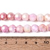 Anti-Tarnish Electroplate Glass Beads Strands EGLA-ZX010-8mm-04-6