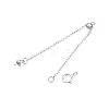 Anti-Tarnish 925 Sterling Silver Chain Extenders STER-N016-02K-2