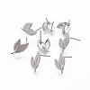 Brass Stud Earring Findings LS-KK-F738-43P-1