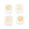 4Pcs 4 Styles Natural Quartz Crystal Display Decorations G-F786-03A-08-1