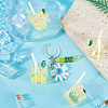 Transparent Resin Big Pendants RESI-TAC0019-04B-6