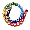 Chakra Theme Handmade Evil Eye Lampwork Beads Strands LAMP-G164-07C-2