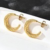 304 Stainless Steel Stud Earrings EJEW-L296-058G-1