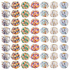 100Pcs Vintage Straight Hole Small Fragrant Fabric Beads FIND-TA0006-79-2