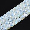 Electroplate Glass Beads Strands EGLA-N002-13-A14-1