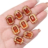 Imitation Amber Transparent Acrylic Beads X-MACR-D071-02H-1