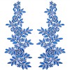 Polyester Metallic Embroidery Lace Appliques DIY-WH0401-94A-1