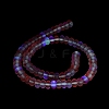 Frosted Transparent Glass Beads Strands X-FGLA-M002-01A-5