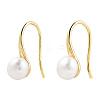 Natural Pearl Dangle Earrings EJEW-T019-01G-3