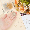 200Pcs 2 Colors 304 Stainless Steel Earring Hooks STAS-BBC0008-53-3