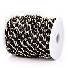 Aluminium Two Tone Rhombus Link Chains CHA-N004-05EBG-2