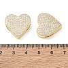 Rack Plating Brass Micro Pave Cubic Zirconia Slide Charms CU-CBA01AA-27G-3