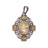 Retro Hollow Natural Unakite Pendants PW-WG7B8C5-15-1