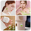 16Pcs 4 Colors Glass Seed Beaded & Handmade Millefiori Glass Pendants FIND-TA0009-56-8